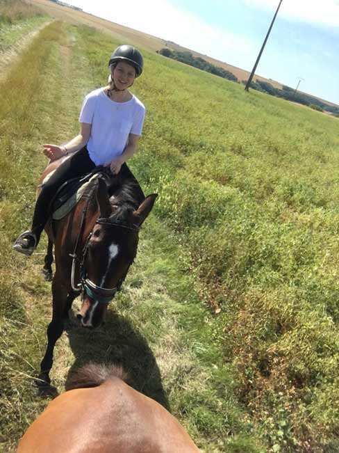 Amelia horse riding