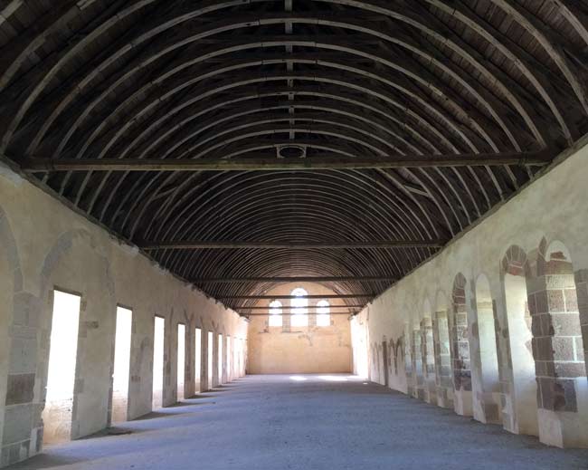 Inside Fontenay abbey