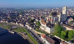 Auxerre's Cathedral aerial