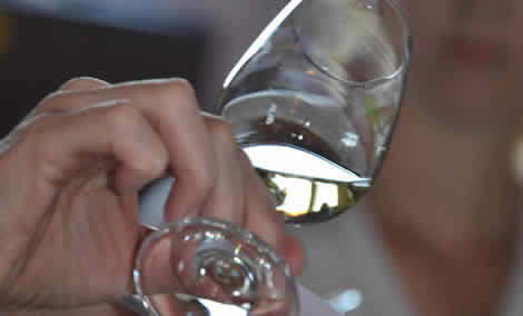 Chablis wine color test
