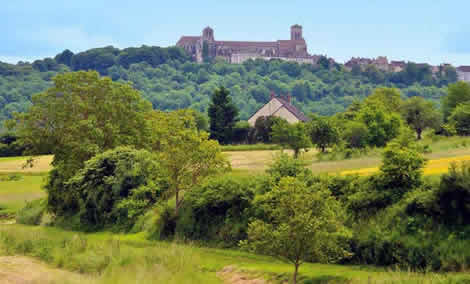 Vezelay on top of hill